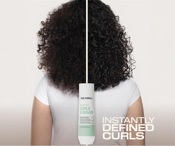 Hydrata�n� �ampon pro vlnit� a kudrnat� vlasy Goldwell Dualsenses Curls & Waves Bundling Shampoo - 250 ml