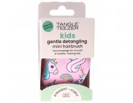Kartáč na rozčesávání vlasů Tangle Teezer Original Mini Unicorn Magic - fialový s jednorožci