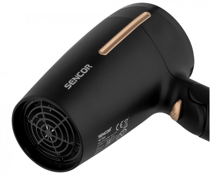 Cestovní fén na vlasy Sencor SHD 0045BK - 1600 W, černý