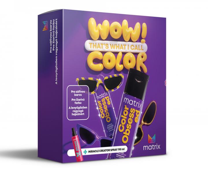 Drkov sada pro zivou barvu a ochranu barvench vlas Matrix Color Obsessed