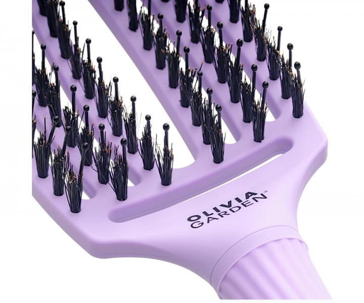 Kartáč Olivia Garden Fingerbrush Combo Medium - fialový