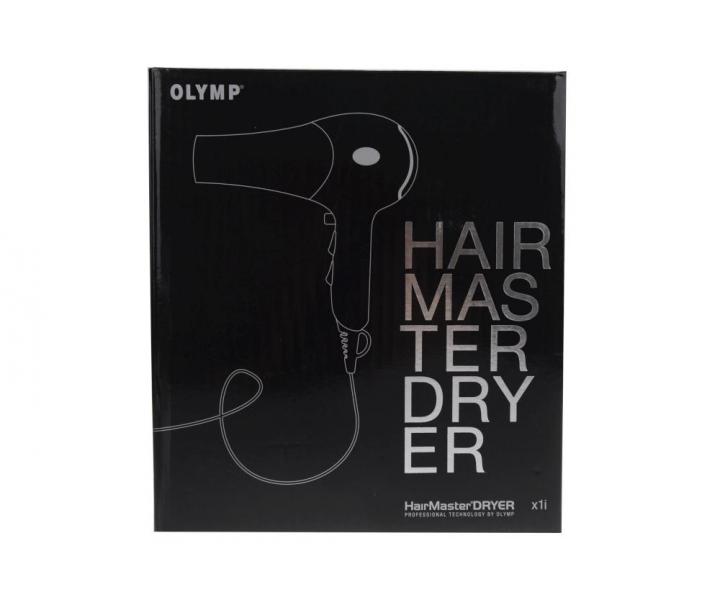 Fén na vlasy s ionizací Olymp Hair Master Dryer x1i - 2000W, černý/stříbrný