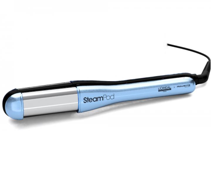 Parní žehlička na vlasy Loréal Professionnel SteamPod 4 Glacial Utopia - metalická světle modrá