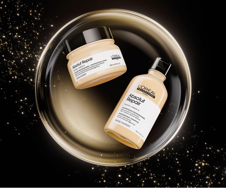 D�rkov� sada pro pro such� a po�kozen� vlasy Lor�al Professionnel Serie Expert Absolut Repair Duo