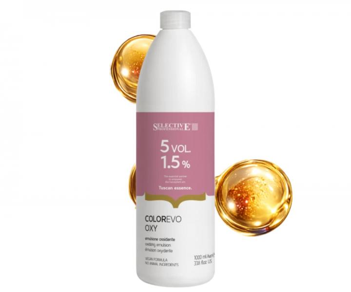Parfemovan� oxida�n� emulze Selective Professional ColorEvo Oxy Emulsion Oxydante 5 Vol. 1,5% - 1000 ml