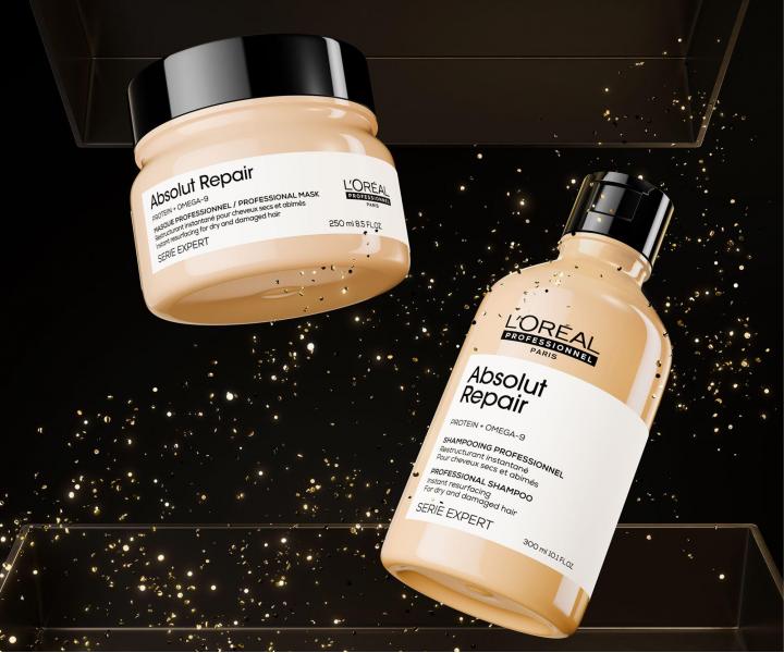 D�rkov� sada pro pro such� a po�kozen� vlasy Lor�al Professionnel Serie Expert Absolut Repair Duo