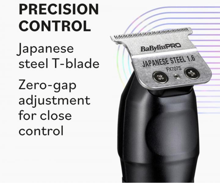 Profesion�ln� konturovac� strojek na vlasy BaByliss Pro FreshFX T-Blade Trimmer FX76E - �ern�