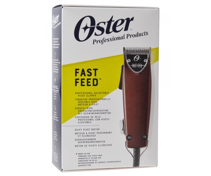 Profesionln strojek na vlasy Oster Fast Feed - rozbalen, pouit, chyb kartek a kryt hlavice