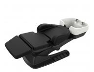 Luxusn� kade�nick� elektricky polohovateln� myc� box SilverFox 6001 - �ern�, b�l� umyvadlo