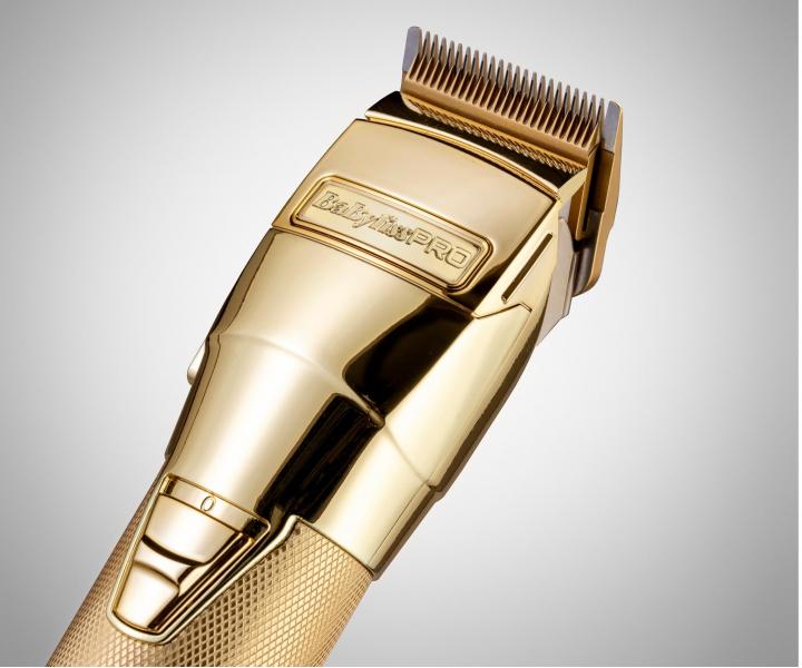 Profesionální strojek na vlasy Babyliss Pro FXONE All Metal - zlatý
