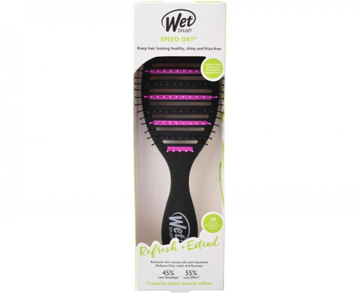 Kartáč na rozčesávání a foukání vlasů Wet Brush Speed Dry Refresh + Extend - fialovo-černý