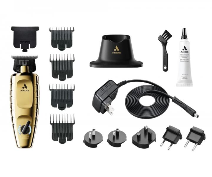 Profesion�ln� konturovac� strojek na vlasy Andis GTX-Exo II M-Force Cordless Trimmer 562170 - zlat�