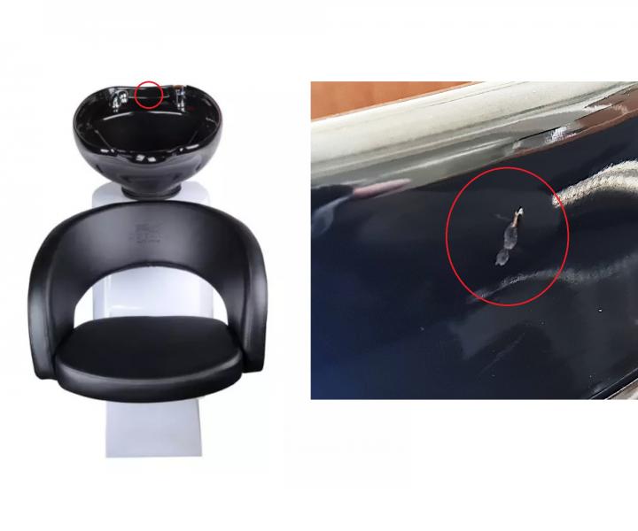 Kadeřnický mycí box Detail Rio - černý - II. jakost - oděrka glazury