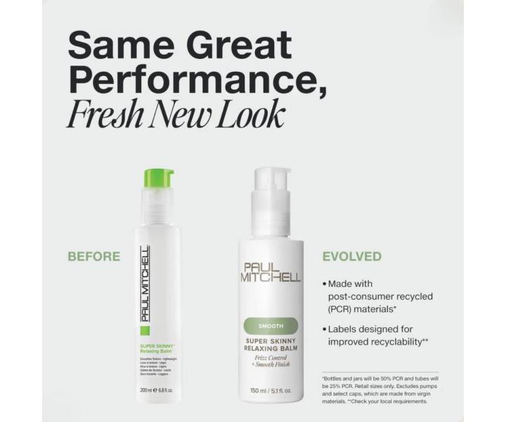 Uhlazuj�c� balz�m pro vlnit� a kudrnat� vlasy Paul Mitchell Smooth Super Skinny Relaxing Balm - 150 ml