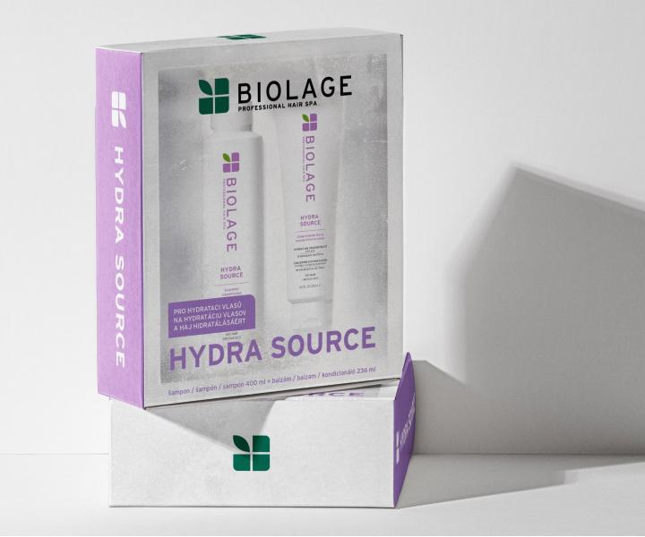 Drkov sada pro hydrataci suchch vlas Biolage Hydra Source