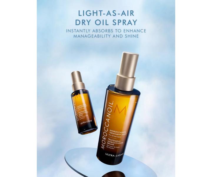 Lehk olejov pe ve spreji pro vechny typy vlas Moroccanoil Treatment Mist Ultra-light - 25 ml