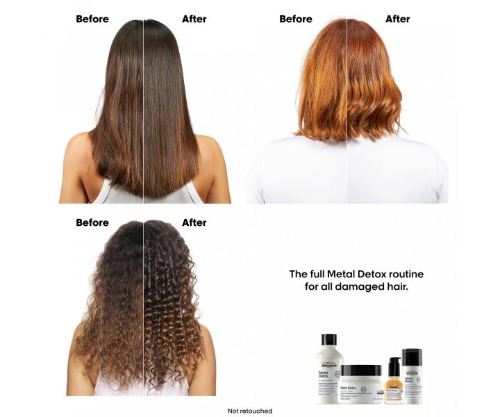 Maska pro barvené a poškozené vlasy Loréal Professionnel Serie Expert Metal Detox - 250 ml
