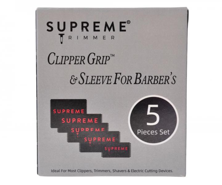 Protiskluzov� n�vleky pro st�ihac� strojky Supreme Trimmer Clipper Grip - �ern�, 5 ks