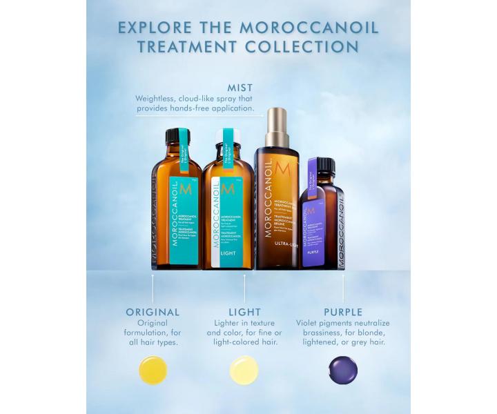 Lehk olejov pe ve spreji pro vechny typy vlas Moroccanoil Treatment Mist Ultra-light - 25 ml