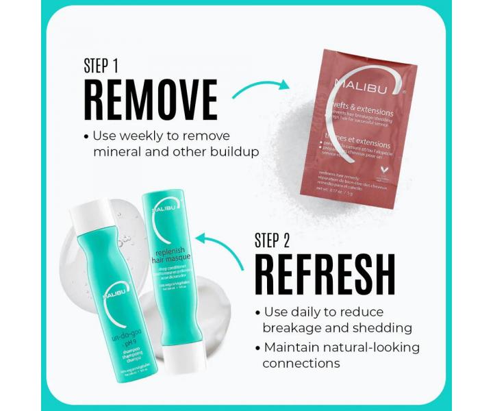 Sada vlasov pe o prodlouen vlasy Malibu C Wefts & Extensions Wellness