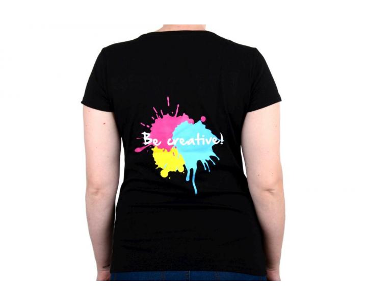 Tri�ko Lor�al s kr�tk�m ruk�vem, kulat� v�st�ih - d�msk�, �ern� L (bonus)