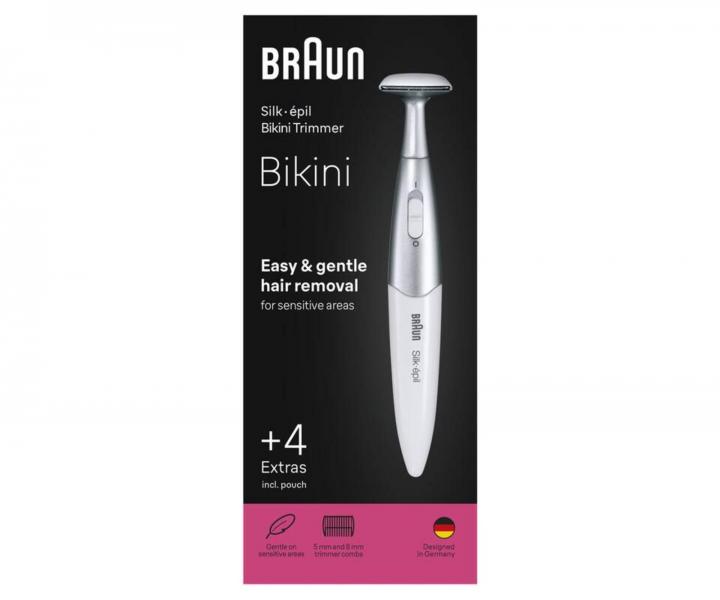 D�msk� zast�ihova� chloupk� Braun Silk �pil Bikini Trimmer FG1100  - b�l�
