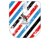 Pánská pláštěnka na stříhání vlasů a vousů Barbertime Banded Pro Barber Cape XL - bílá