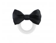 Spirálová gumička s mašlí Invisibobble Bowtique True Black - černá