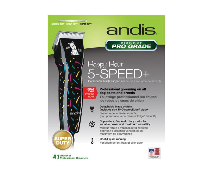 Profesionln strojek na zvec srst Andis Excel 5-Speed+ - 5 rychlost