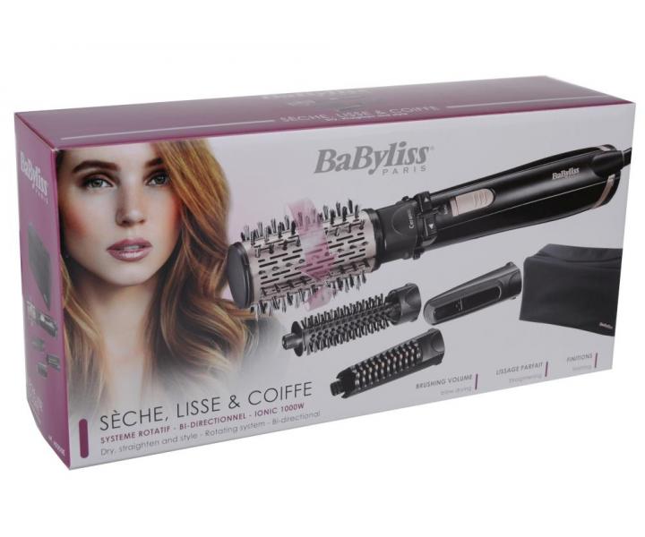 Horkovzdušný rotační kartáč BaByliss AS200E - 1000 W, černý - rozbalené, použité