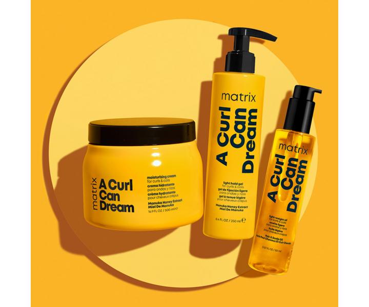 Lehký fixační gel pro vlnité a kudrnaté vlasy Matrix A Curl Can Dream - 250 ml