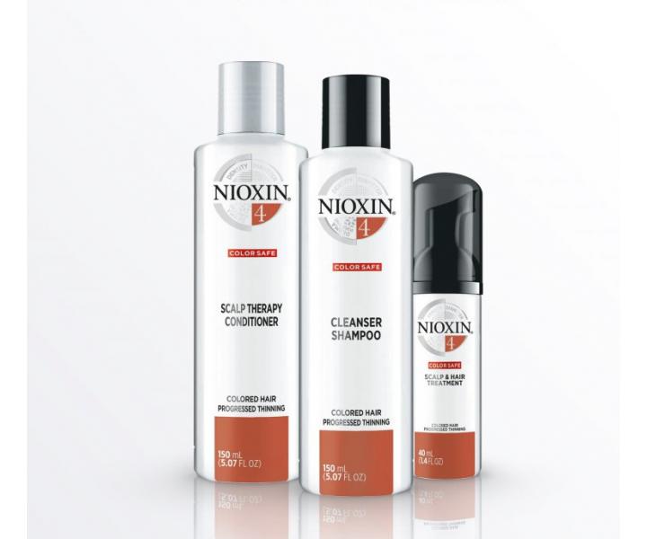 Sada pro silně řídnoucí barvené vlasy Nioxin System 4 Trial Kit No.4