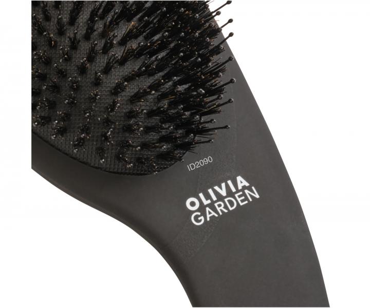 Kartáč na rozčesávání vlasů s nylonovými a kančími štětinami Olivia Garden Curve