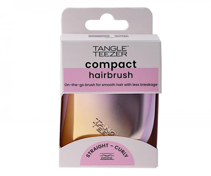 Kartáč na rozčesávání vlasů Tangle Teezer Compact Styler Lilac Yellow - metalický fialovo-žlutý