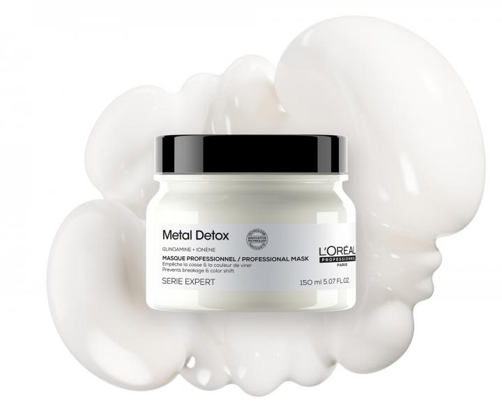 Maska pro barven� a po�kozen� vlasy Lor�al Professionnel Serie Expert Metal Detox - 150 ml