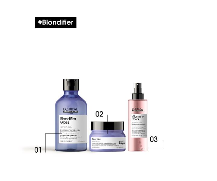 Rozjasňující šampon pro blond vlasy Loréal Professionnel Serie Expert Blondifier Gloss - 300 ml