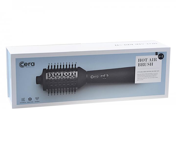 Oválný horkovzdušný kartáč na vlasy Cera Hot Air Brush -  700 W, černý