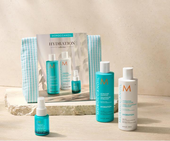 D�rkov� sada pro hydrataci such�ch vlas� Moroccanoil Hydration Collection + bezoplachov� p��e a ta�ti�ka zdarma