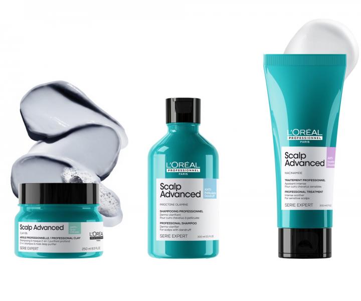 Čisticí šampon proti lupům Loréal Professionnel Scalp Advanced Anti-Dandruff - 300 ml