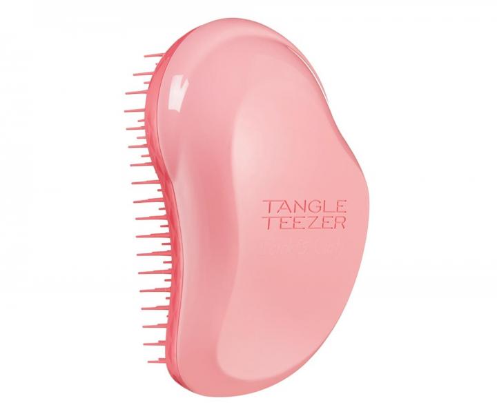 Kartáč na rozčesávání hustých a kudrnatých vlasů Tangle Teezer Original Thick and Curly Lipstick Duo - růžový