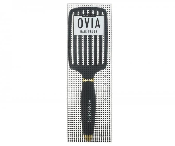 Kart�� na roz�es�v�n� a fouk�n� vlas� s kan��mi a nylonov�mi �t�tinami Sister Young Ovia Hair Brush - �ern�