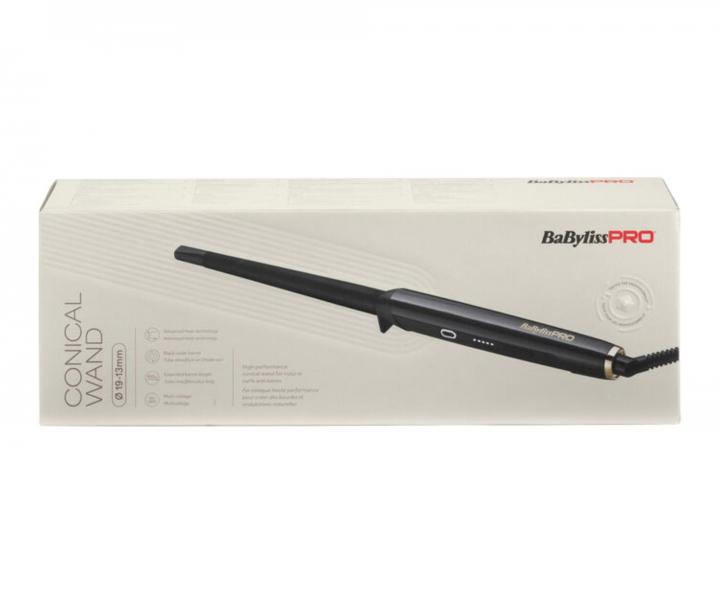 Profesion�ln� k�nick� kulma na vlasy BaByliss Pro Conical Wand BAB2480E - 19-13 mm