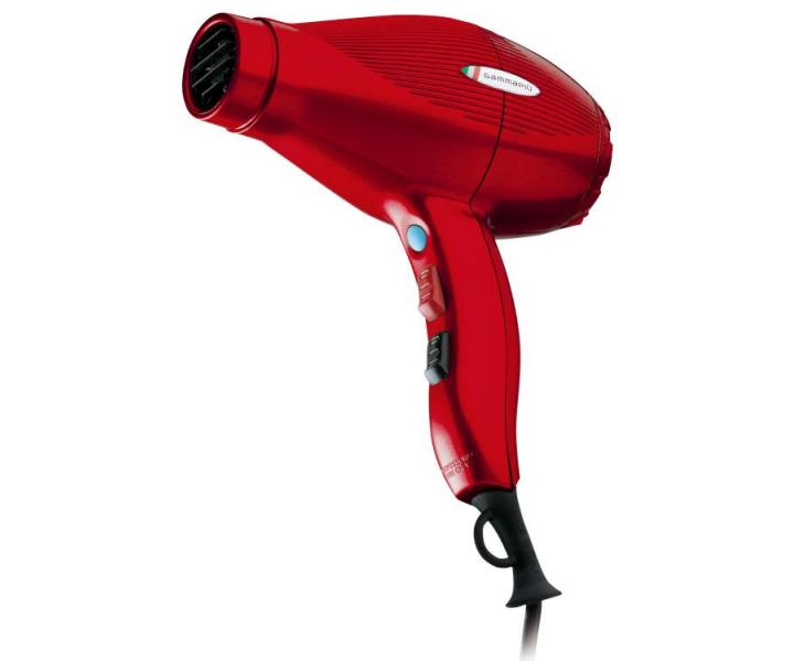 Fén na vlasy Gamma Piú Ion Ceramic S, červený - 2300 W