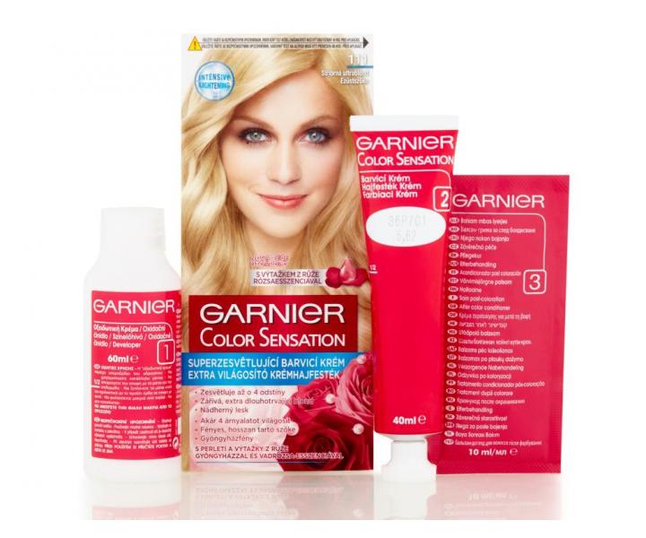 Superzesv�tluj�c� barva Garnier Color Sensation 111 st��brn� ultrablond