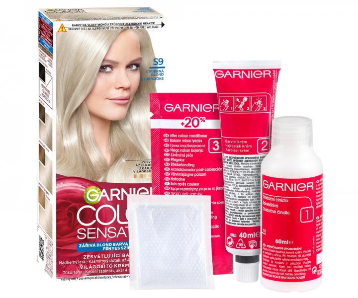 Zesvětlující permanentní barva Garnier Color Sensation - S9 stříbrná blond