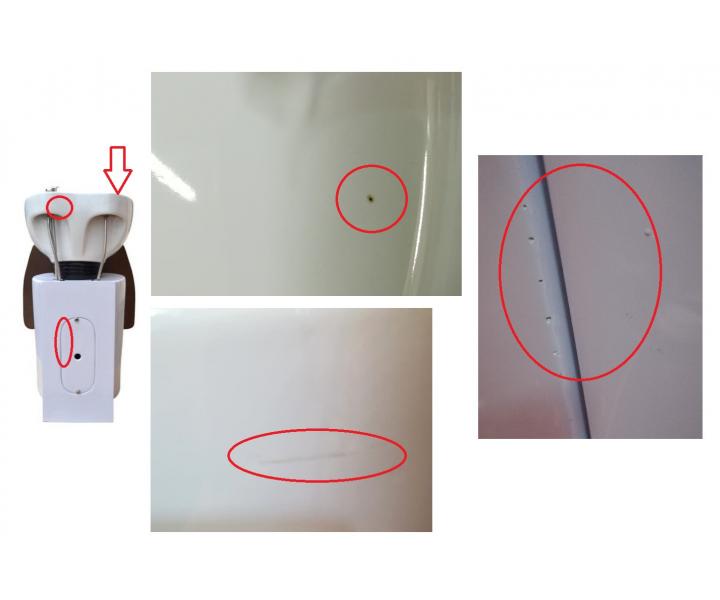 Kadeřnický mycí box Detail Luxor - hnědý (89) - II. jakost - oděrka korpusu, kaz glazury