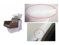 Kadeřnický mycí box Detail Luxor - hnědý (89) - II. jakost - kaz glazury, oděrka korpusu
