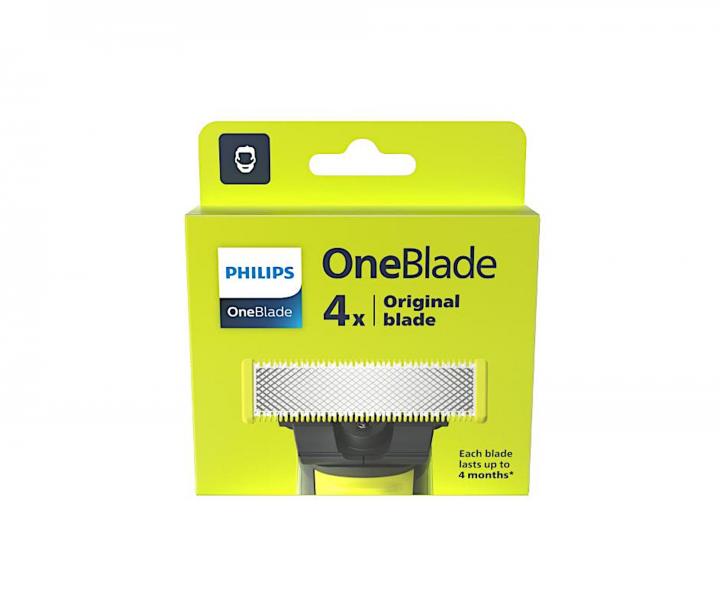 Náhradní břity pro holicí strojky Philips OneBlade - 4 ks