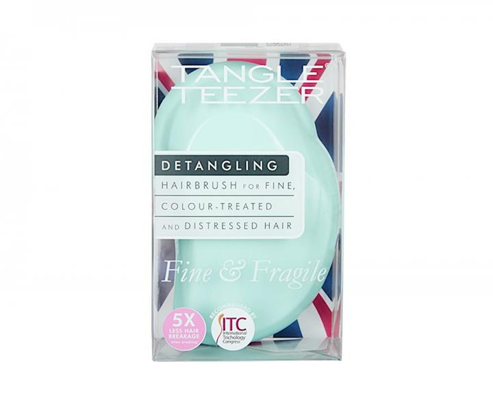 Kartáč na rozčesávání vlasů Tangle Teezer Fine & Fragile Mint Violet - mintová, fialová