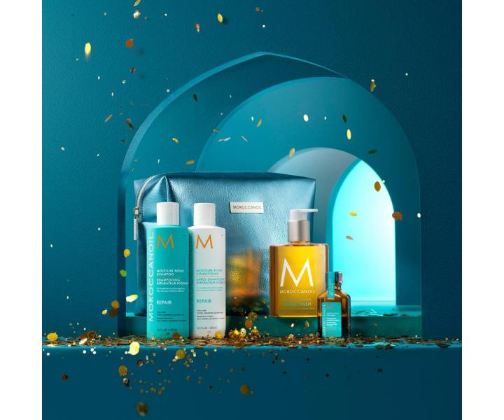 Dárková sada pro regeneraci suchých vlasů Moroccanoil A Window to Repair